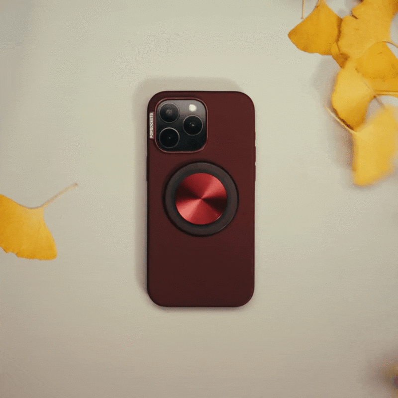 Aluminum Radial Oxblood — MagSafe PopGrip image number 2